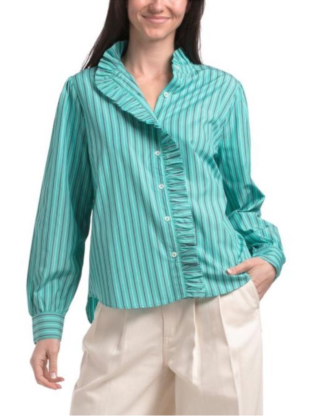 CLARE V. Ella Blouse NWT